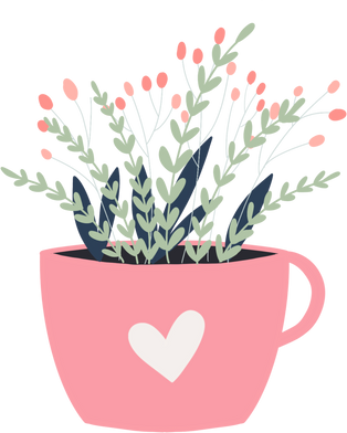 Flower Plant in a Cup
